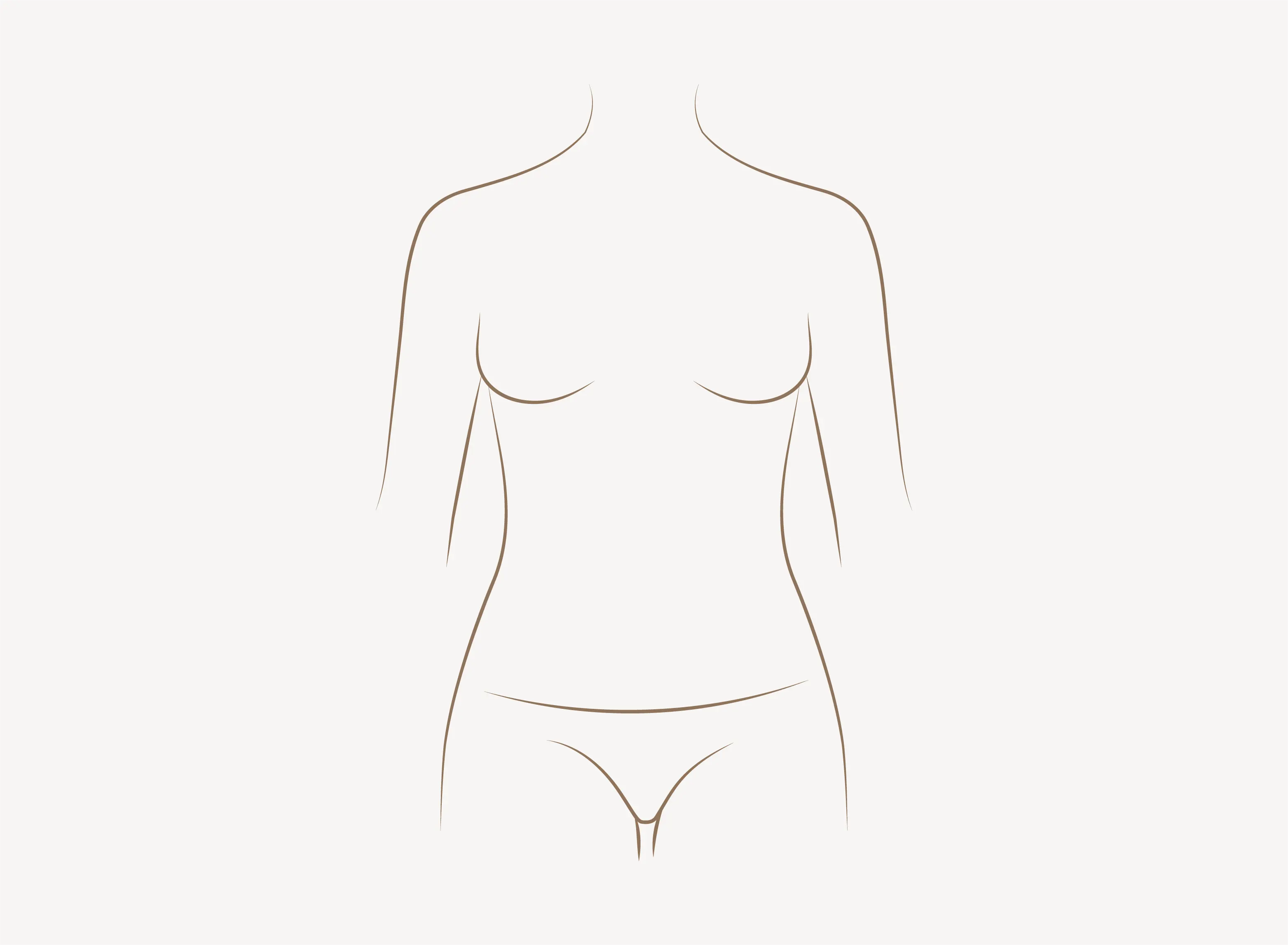 Abstrakte Körperkontur für Plastische und Ästhetische Chirurgie